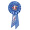 Beistle Set of 6 Blue 1iere Place (1st Place) Rosette Ribbon 6.5”